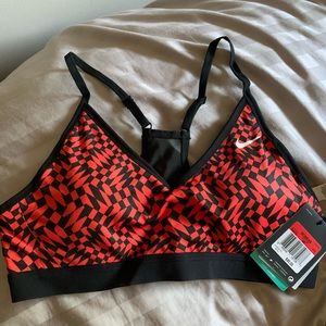 NWT Nike Indy Sports Bra - Black & Red